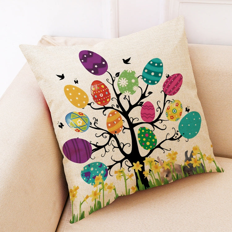 Easter Eggs Pattern Sofa Cushion Car Pillow, Size : 45 x 45cm My Store