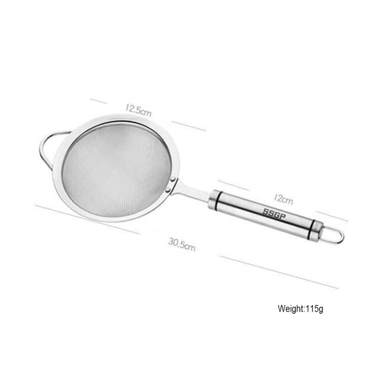 SSGP Stainless Steel Filter Fine Mesh Strainer Juice Colander, Length: 30.5cm - Reluova