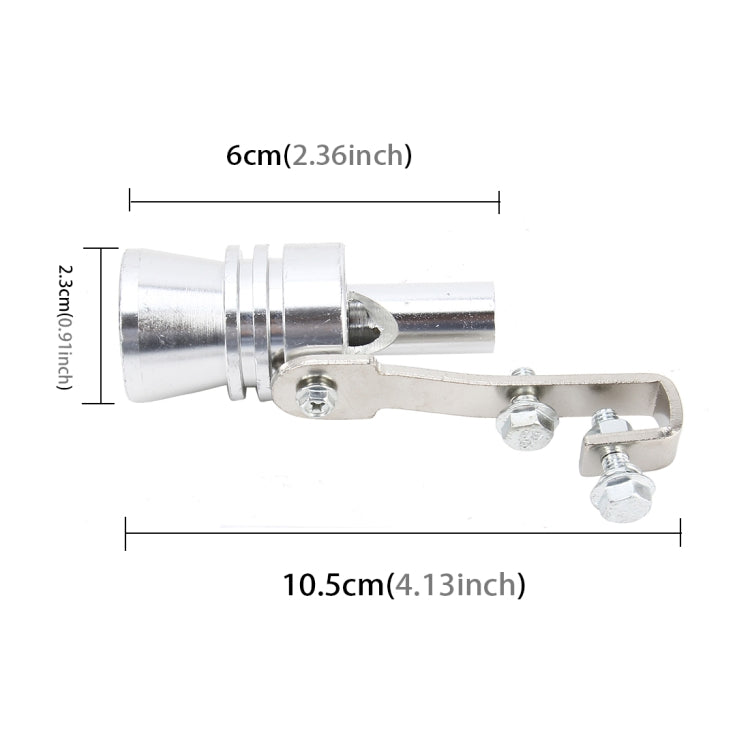 Universal Aluminum Turbo Sound Exhaust Muffler Pipe Whistle Car Simulator Whistler, Size: M ÎҵÄÉ̵ê