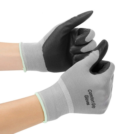 Comfortable Non-slip Wear-resistant Nitrile Rubber Electrician Working Gloves, Size: M Reluova