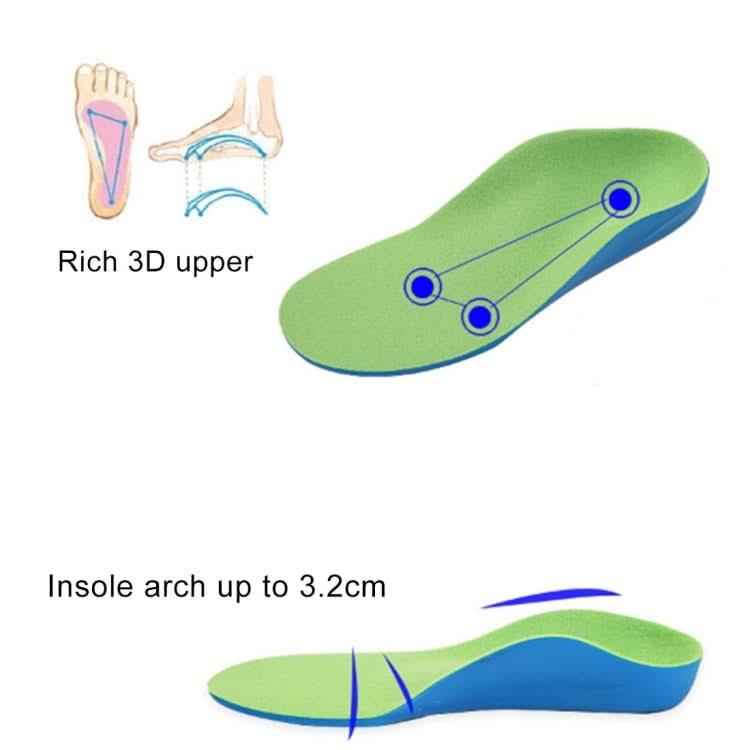 Children PU XO Leg Corrective Insole, Size: 23cm Reluova