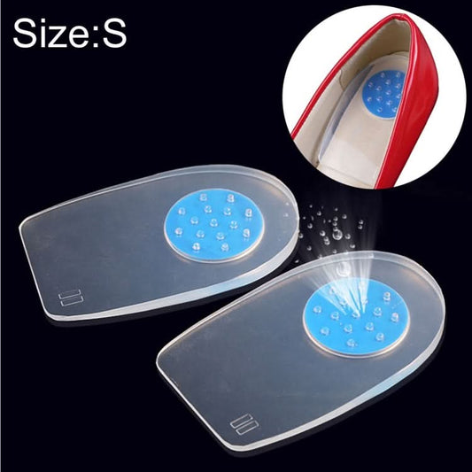 1 Pair Silica Gel Comfort Cushioning Heel Pads, Size: S