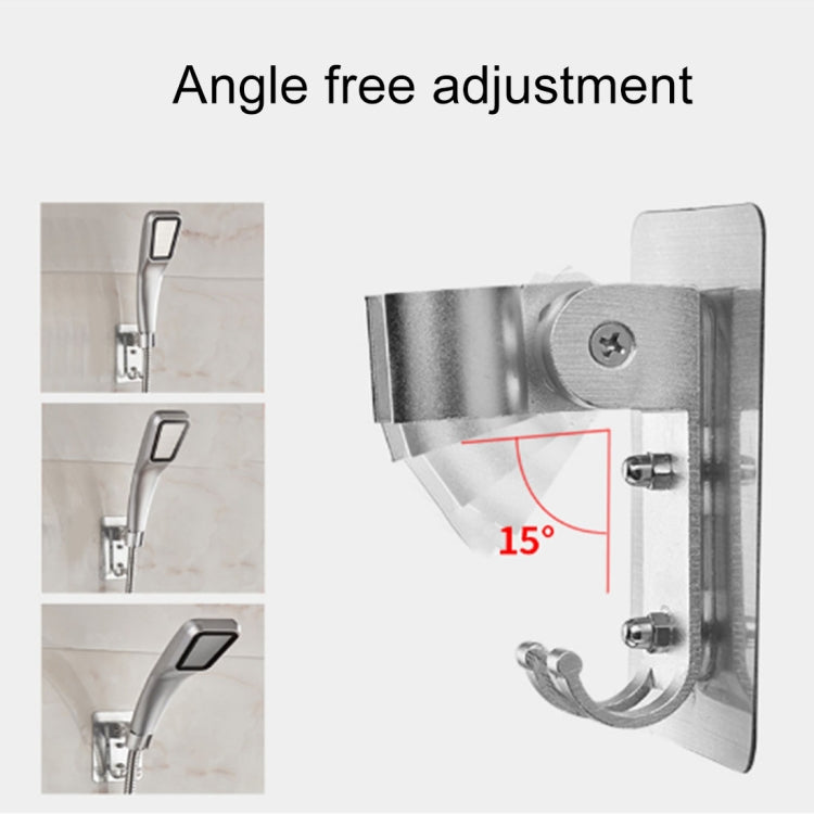 Space Aluminium Showerhead Holder Traceless Adjustable Bath Shower Bracket