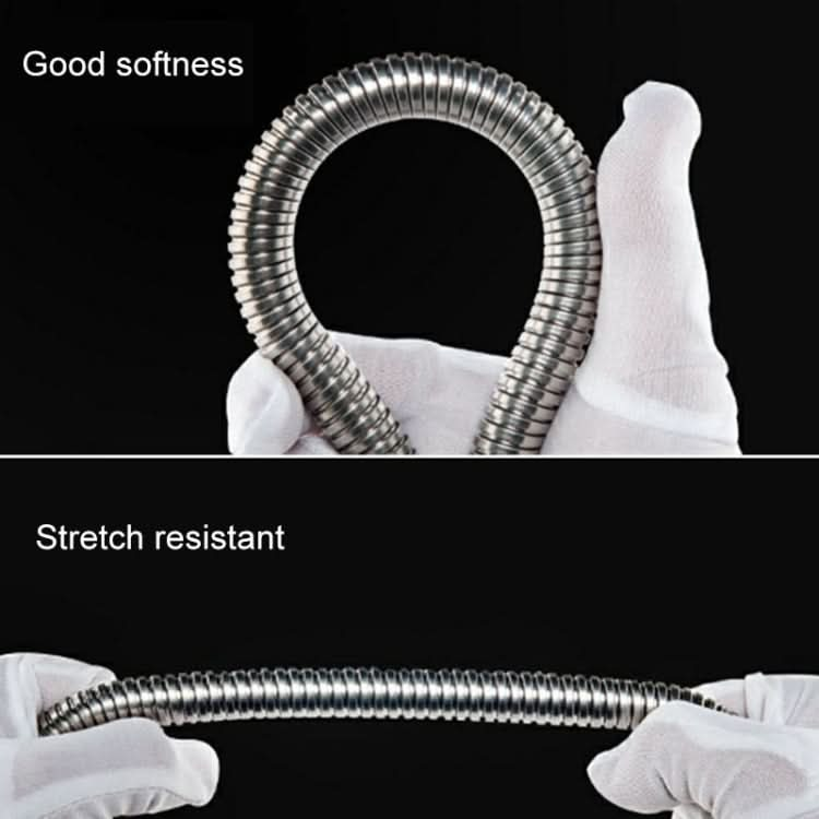 2m Flexible Stainless Steel Showerhead Hose Pipe Copper Core Interface Anti Burst Bath Water Pipe-Reluova