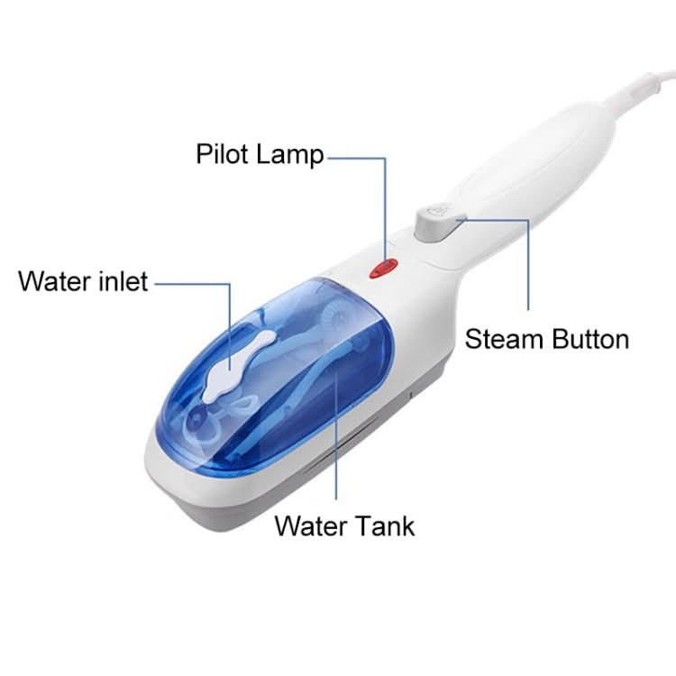 JK-2106 800W Household Travel Handheld Hang Hot Machine Mini Portable Steam Brush Ironer, US Plug Reluova