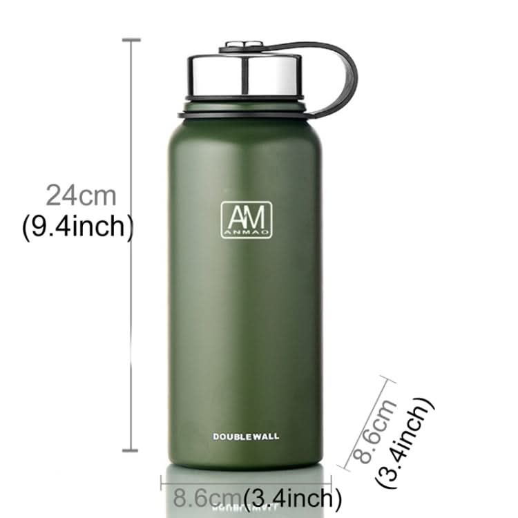 800ml Outdoor Vacuum Stainless Steel Heat Insulation Cup Portable Large Capacity Sports Bottle-Reluova