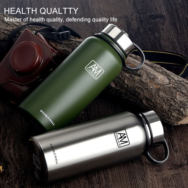 800ml Outdoor Vacuum Stainless Steel Heat Insulation Cup Portable Large Capacity Sports Bottle-Reluova