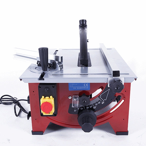 220V 8 inch Household Sliding Wood Table Saw Electric DIY Wood Circular Saw, 100 Tooth Saw Blade