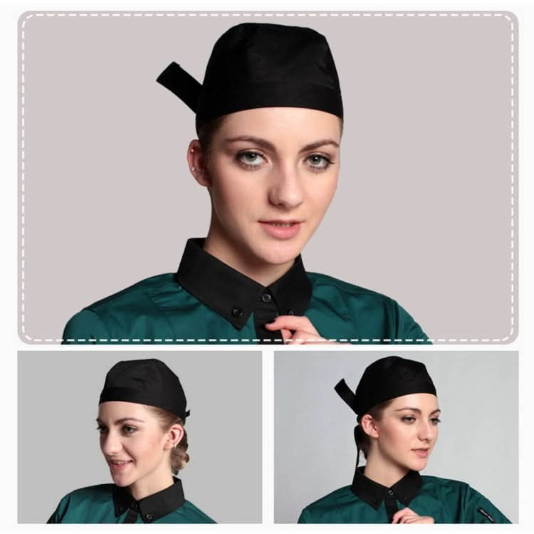 Simple Style Unisex Chef Waiter Work Cap Pirate Hat Turban Cap - Reluova