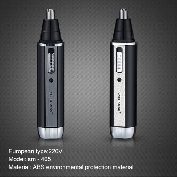 SPORTSMAN Four-in-one Rechargeable Ear Nose Trimmer Electric Shaver Beard Face Eyebrows Hair Trimmer For Men, EU Plug(Black, 220V) Reluova