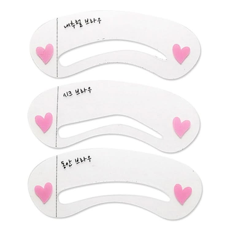 3 in 1 Eyebrow Stencil Shape Template Tools-Reluova