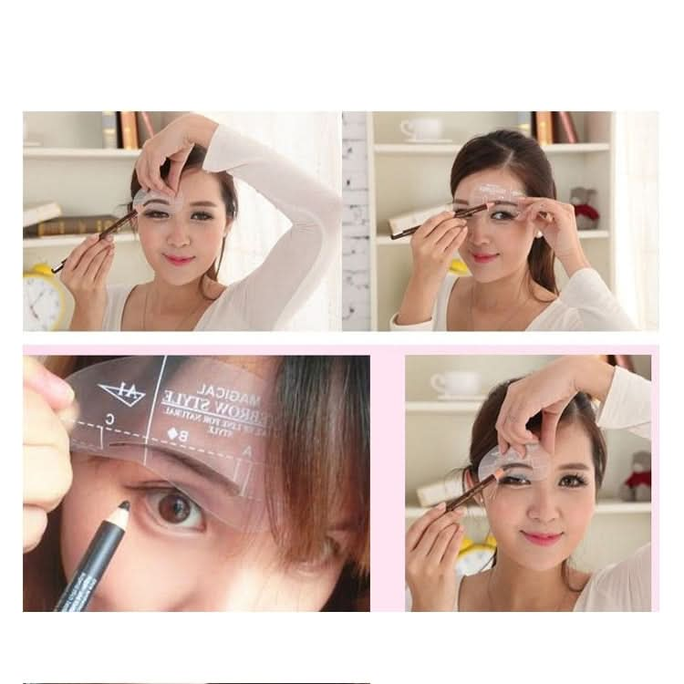 24 in 1 Eyebrow Stencil Shape Template Tools-Reluova