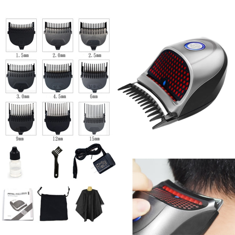 HJ-2018 Men Electric Shaver Fader Self-help Hair Clipper with Wai Cloth + Sponge, Standard Version, CN Plug Reluova