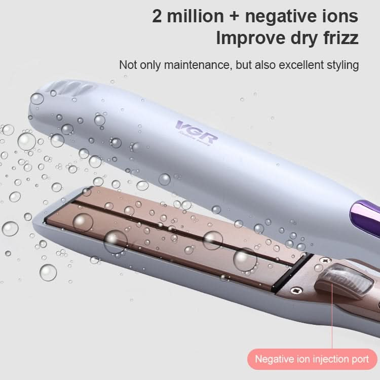 VGR V-502 14 Gears Adjustable Infrared Hair Straightening Iron, Plug Type: EU Plug Reluova