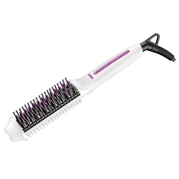 VGR V-503 50W 3 Gears Adjustable Anti-scalding Curling And Straightening Comb Dual-use, Plug Type: EU Plug Reluova