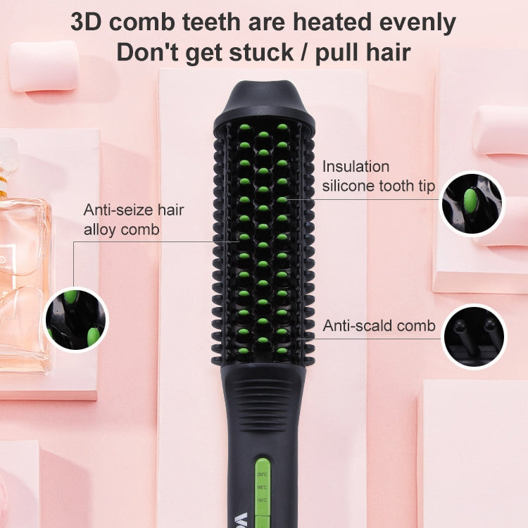 VGR V-503 50W 3 Gears Adjustable Anti-scalding Curling And Straightening Comb Dual-use, Plug Type: EU Plug