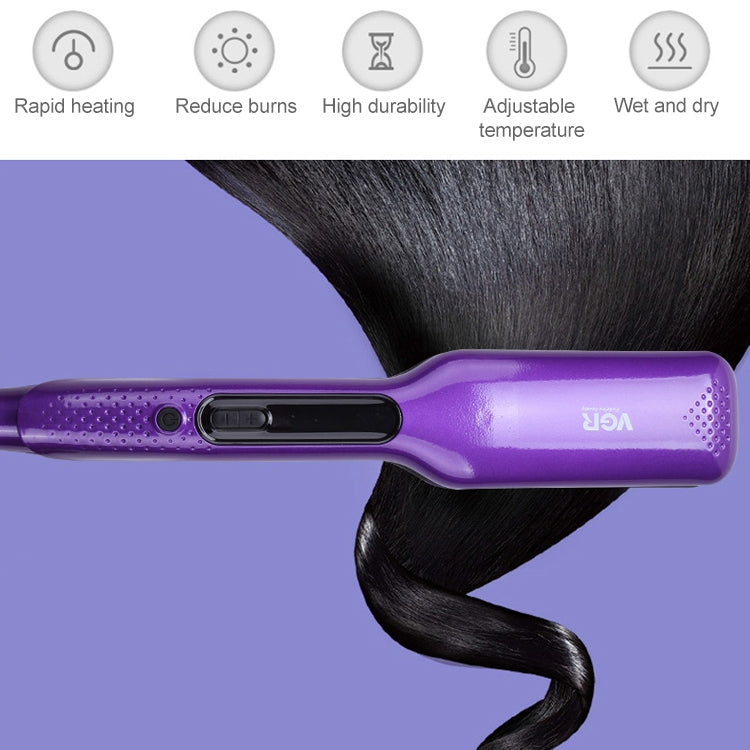 VGR V-506 55W 5 Gears Adjustable Negative Ion Straight Hair Device, Plug Type: EU Plug