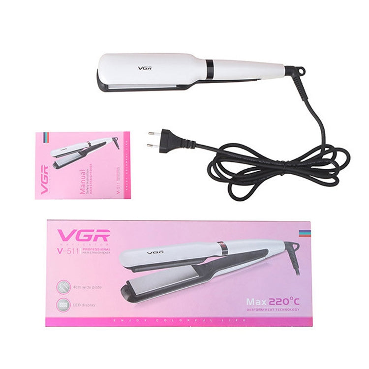 VGR V-511 55W 5 Gears Adjustable Anti-scalding Compartment Hair Straightener, Plug Type: EU Plug