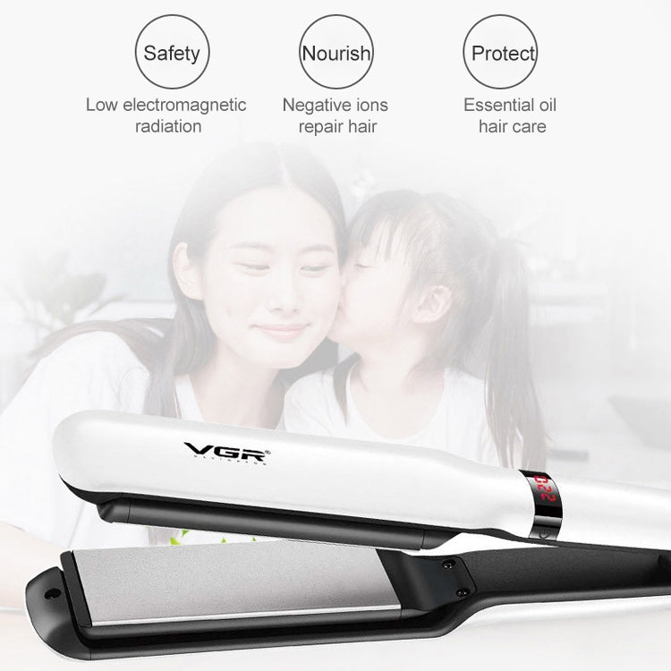 VGR V-511 55W 5 Gears Adjustable Anti-scalding Compartment Hair Straightener, Plug Type: EU Plug Reluova