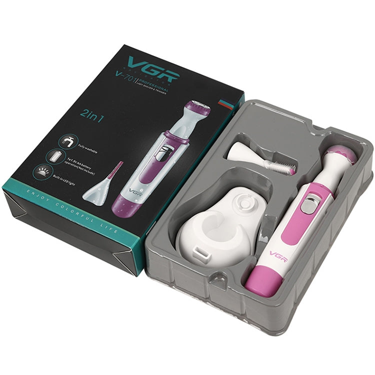 VGR V-701 2 in 1 Home Ladies Shaving Eyebrow Trimming with Base