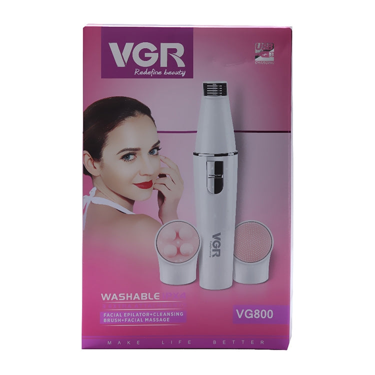 VGR V-800 3W IPX7 3 in 1  Multifunction Massage Face Washing Instrument Reluova