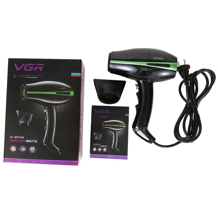 VGR V-406 2200W Negative Ion Hair Dryers with 6 Gear Adjustment, Plug Type: EU Plug