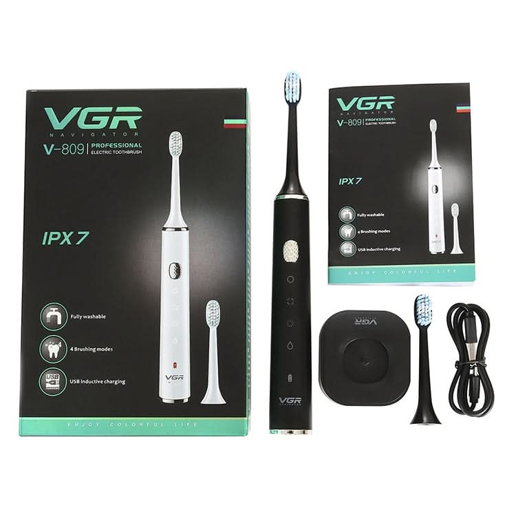 VGR V-809 IPX7 USB Sonic Electric Toothbrush with Memory Function Reluova