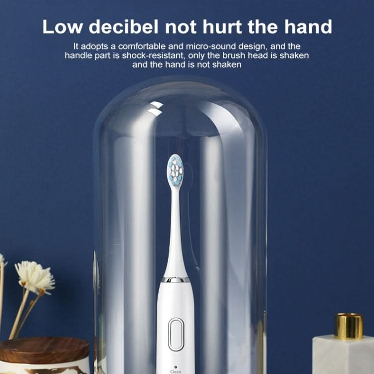 Original Lenovo B002.1-C2 USB Charging Wireless Sonic Electric Toothbrush with 5 Antibacterial Brush Heads, Luxury Version Reluova