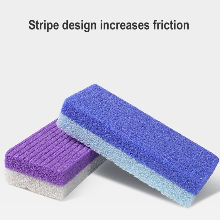 040 PU Striped Grindstone Foot Care Massage File, Color Random Delivery