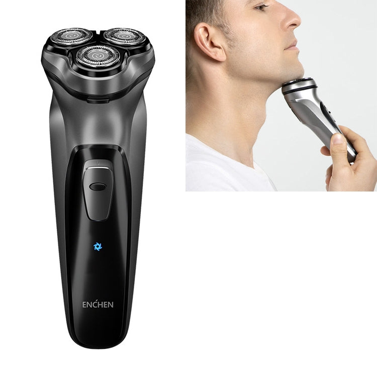 Original Xiaomi Voltage Universal Fit Water Proof Triple Rotary Double Ring Blade Shaving Head Electric Rechargeable Shaver For Men, CN Plug