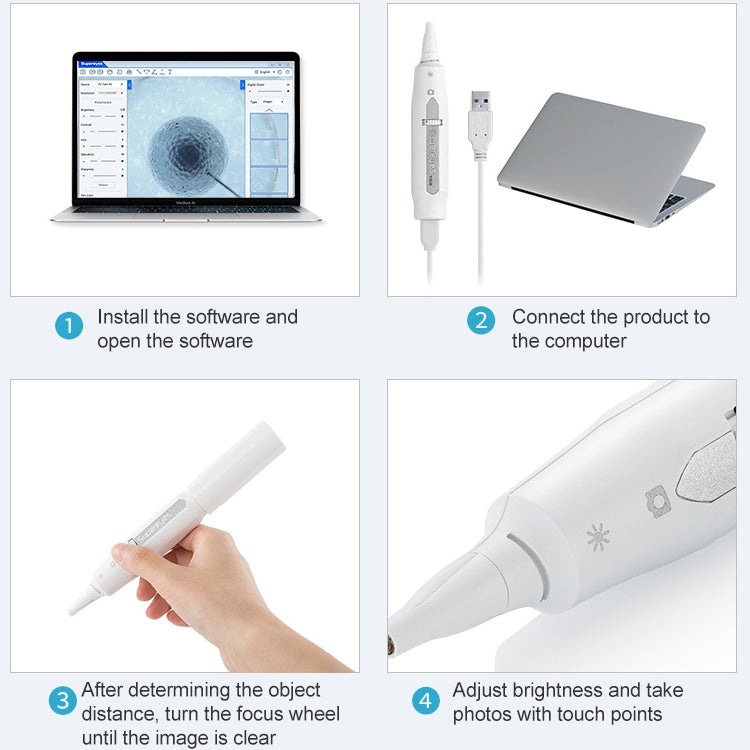 Supereyes Y008P Ear Nose Mouth Wireless Digital Electronic Endoscope