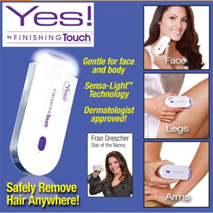 Yes Finishing Touch Women Induction Rechargeable Epilator Laser Hair Removal Apparatus Defeatherer, EU Plug Reluova