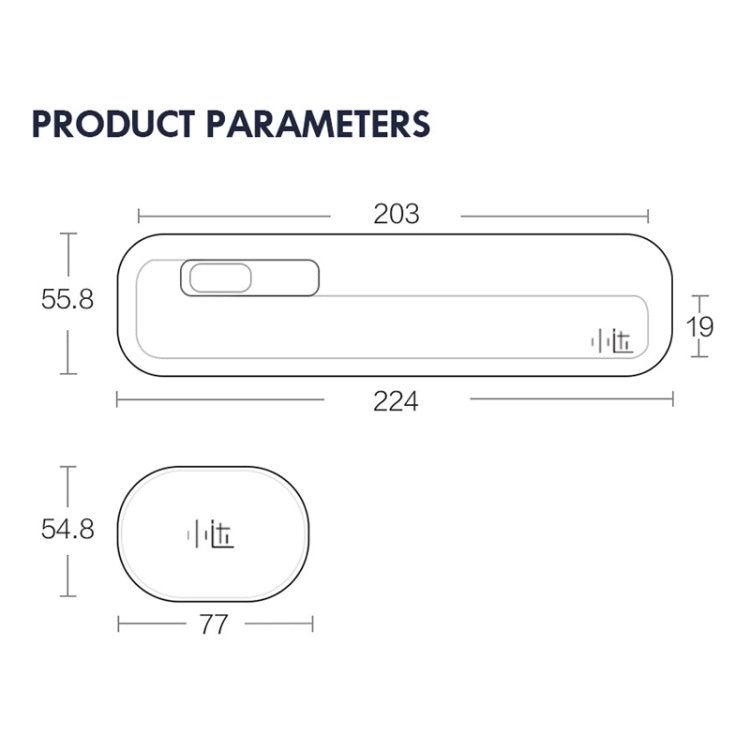 Original Xiaomi Youpin Xiaoda Portable Toothbrush Disinfection Box Ultraviolet Sterilizer Case, Storage Style