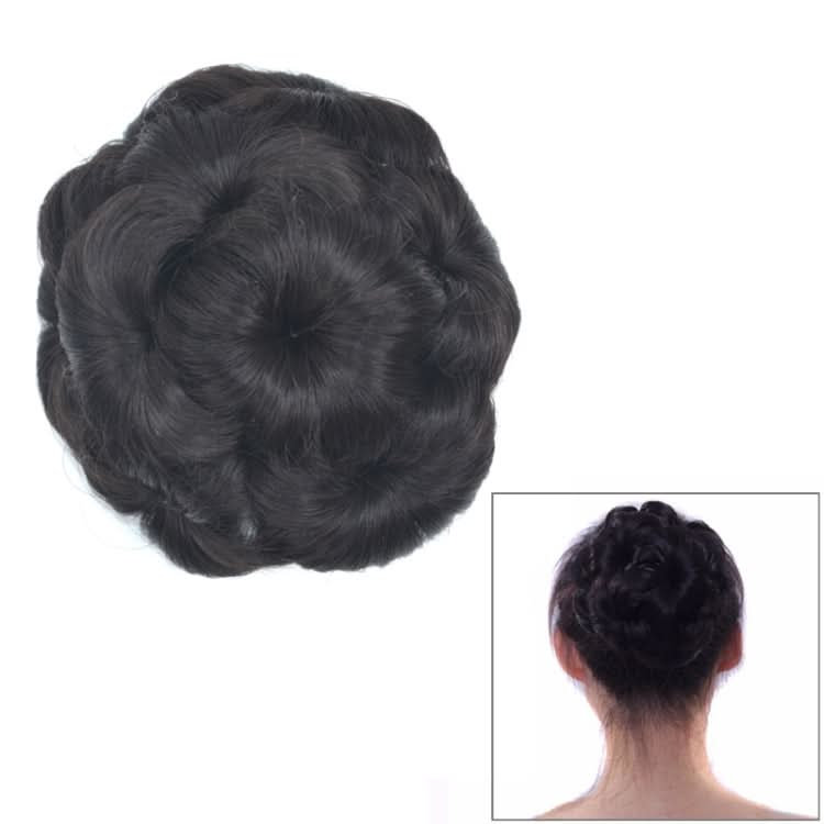 Wig Ball Head Flower Hairpin Hair Bag Wig Headband for Bride Reluova