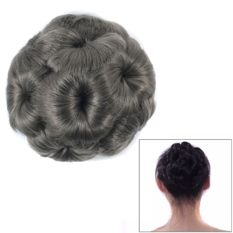 Wig Ball Head Flower Hairpin Hair Bag Wig Headband for Bride Reluova