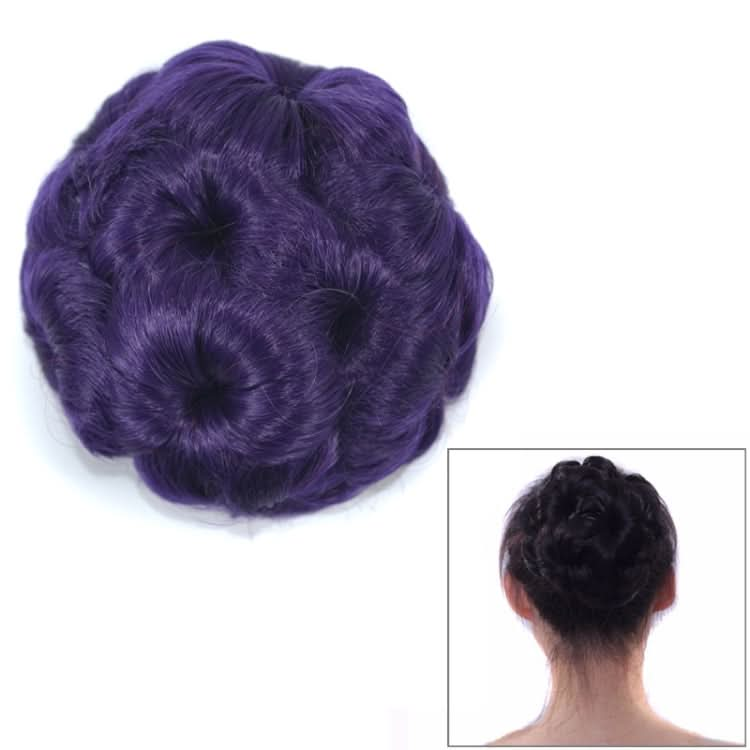 Wig Ball Head Flower Hairpin Hair Bag Wig Headband for Bride Reluova