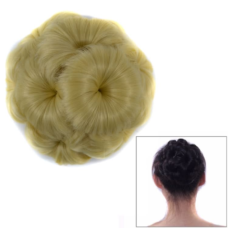 Wig Ball Head Flower Hairpin Hair Bag Wig Headband for Bride Reluova