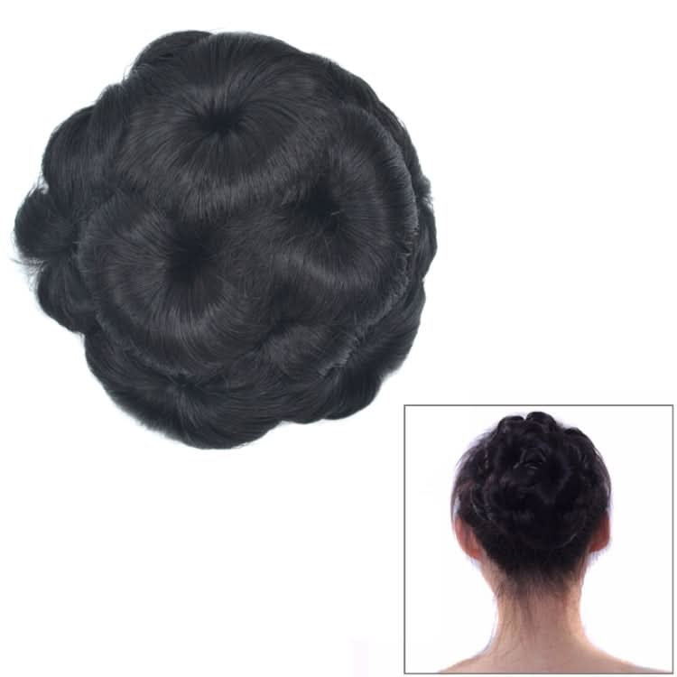 Wig Ball Head Flower Hairpin Hair Bag Wig Headband for Bride Reluova