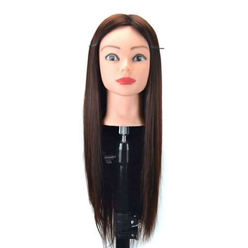 Practice Disc Hair Braided Mannequin Head Wig Styling Trimming Head Model Reluova