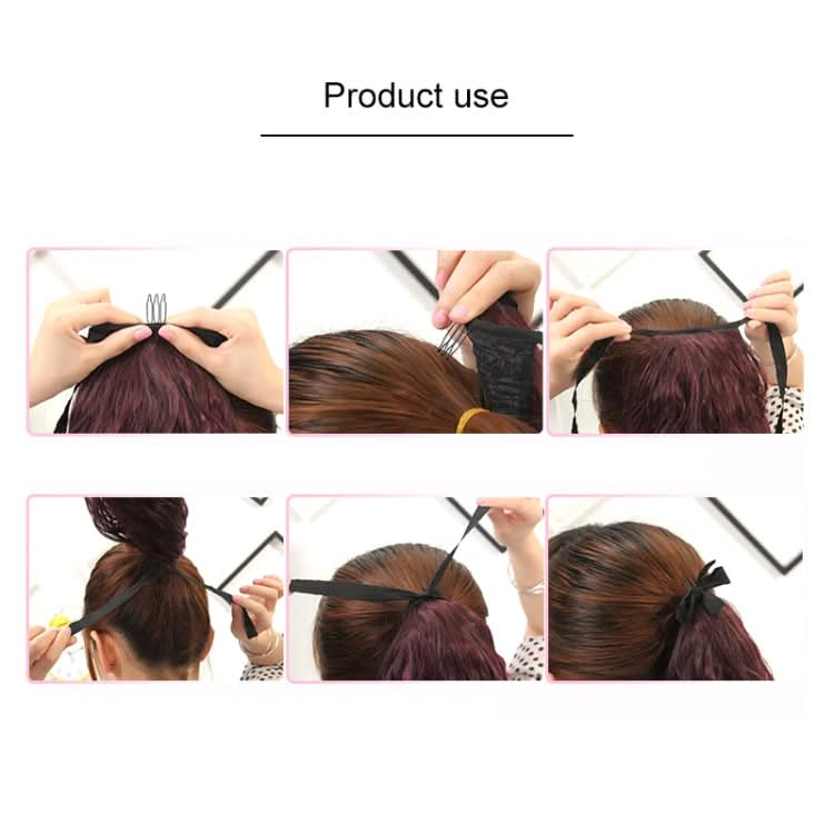 Natural Long Straight Hair Ponytail Bandage-style Wig Ponytail for Women，Length: 45cm Reluova