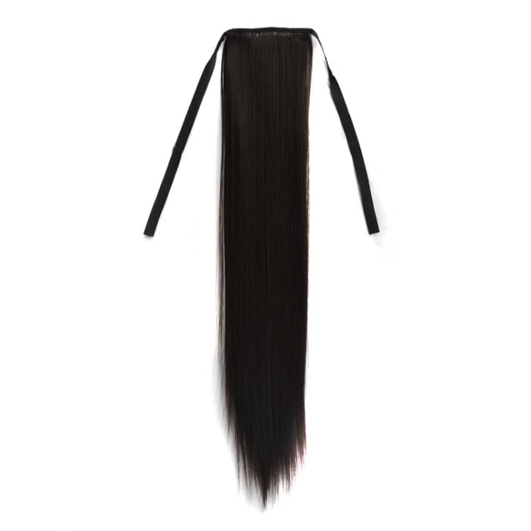 Natural Long Straight Hair Ponytail Bandage-style Wig Ponytail for Women，Length: 60cm Reluova