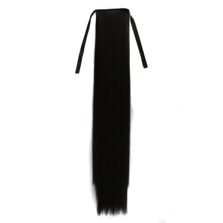 Natural Long Straight Hair Ponytail Bandage-style Wig Ponytail for Women，Length: 75cm Reluova