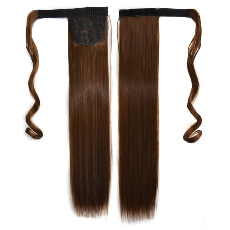 8# Invisible Seamless Bandage-style  Wig Long Straight Hair Wig Ponytail-Reluova