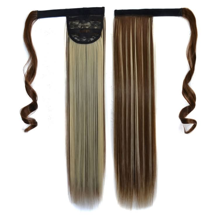 8H613# Invisible Seamless Bandage-style  Wig Long Straight Hair Wig Ponytail-Reluova