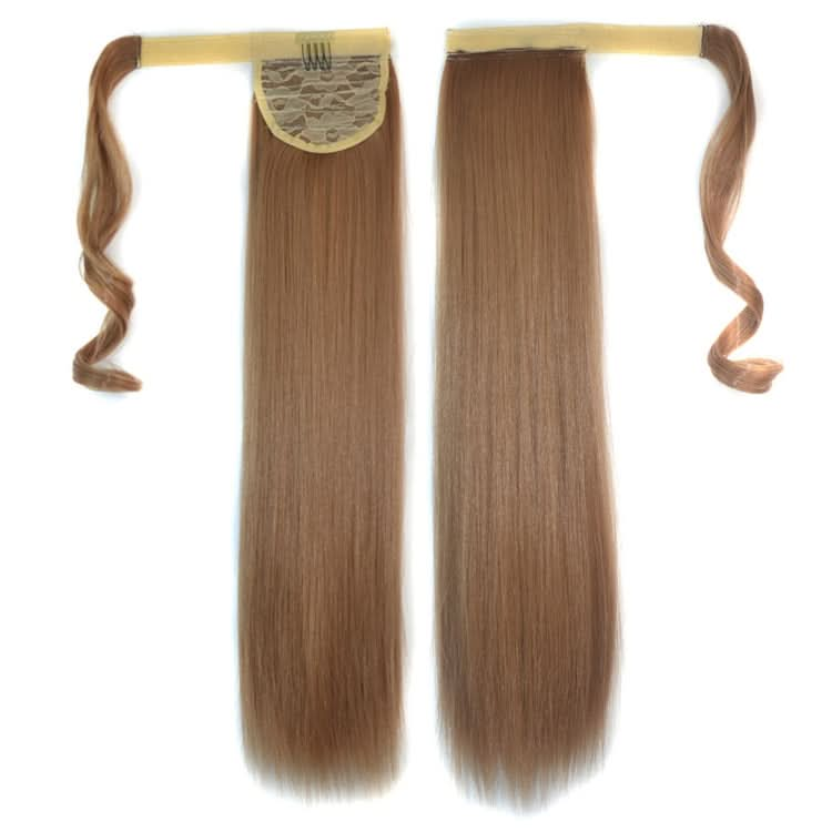 22# Invisible Seamless Bandage-style  Wig Long Straight Hair Wig Ponytail-Reluova