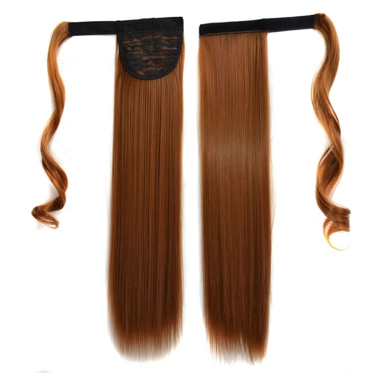 27# Invisible Seamless Bandage-style  Wig Long Straight Hair Wig Ponytail-Reluova