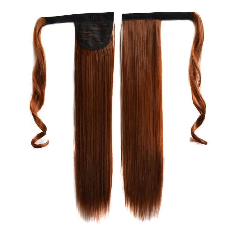 30# Invisible Seamless Bandage-style  Wig Long Straight Hair Wig Ponytail-Reluova