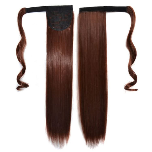 33# Invisible Seamless Bandage-style  Wig Long Straight Hair Wig Ponytail-Reluova