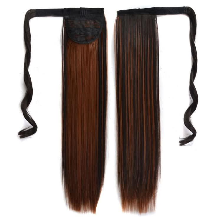 2H30# Invisible Seamless Bandage-style  Wig Long Straight Hair Wig Ponytail-Reluova