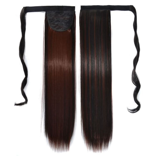 2H33# Invisible Seamless Bandage-style  Wig Long Straight Hair Wig Ponytail-Reluova